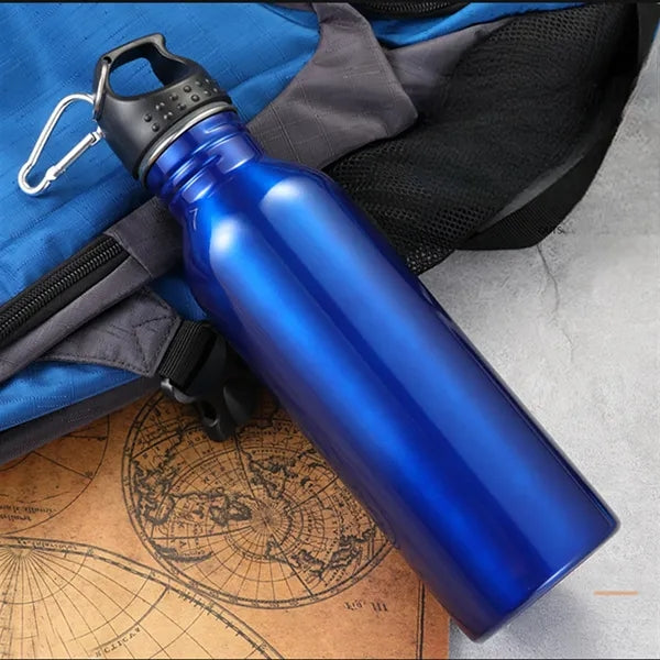 25 oz. Wide Mouth Stainless Steel Sports Bottle w/ Carabiner