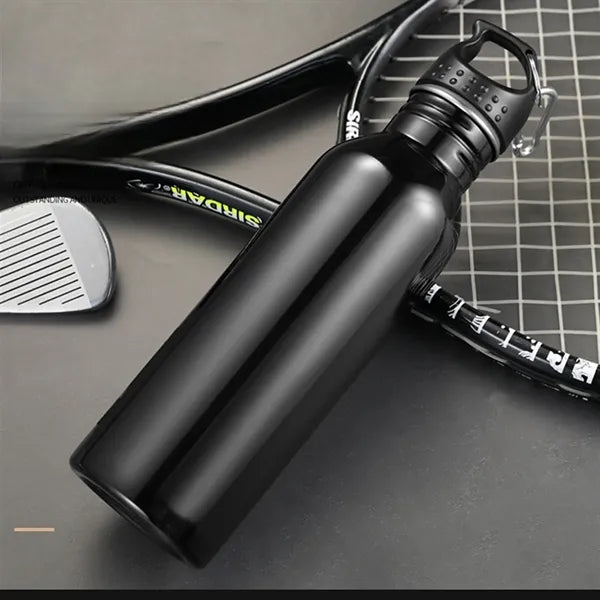 25 oz. Wide Mouth Stainless Steel Sports Bottle w/ Carabiner