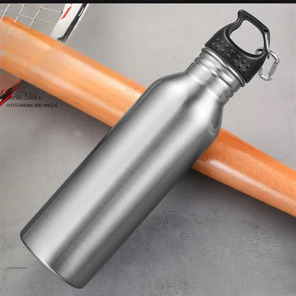 25 oz. Wide Mouth Stainless Steel Sports Bottle w/ Carabiner