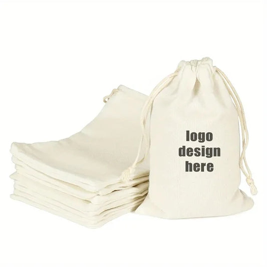 Sublimation Cotton Canvas Bags Drawstring Organization