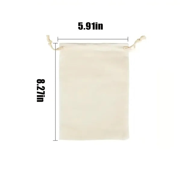 Sublimation Cotton Canvas Bags Drawstring Organization