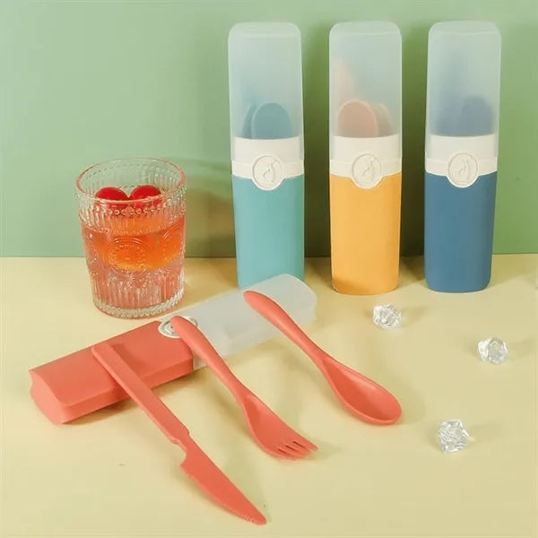Portable Wheat Straw Tableware Set