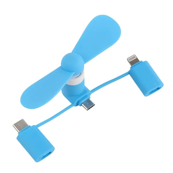 3-in-1 Portable Mobile Phone Fan