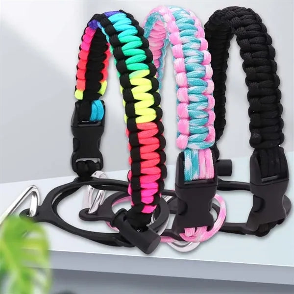 Wide Mouth Bottle Paracord Handle Cord Braided Rope
