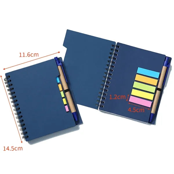 Portable Spiral Notebook with Page Marker