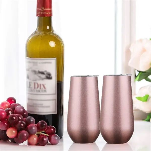 Double Wall Bottle 12oz Wine Champagne Tumbler