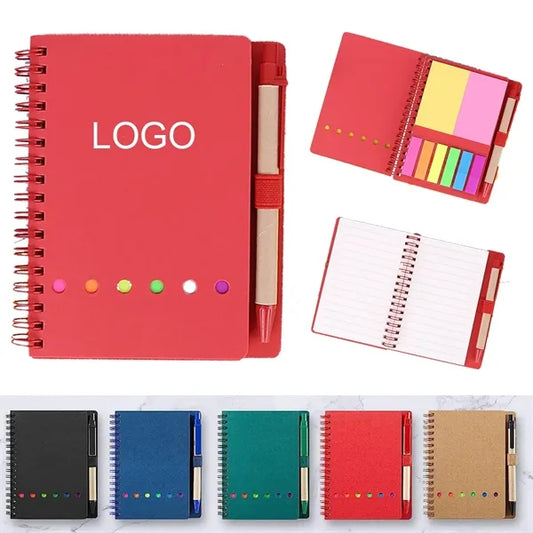 Spiral Notebook With Tabs And Pen