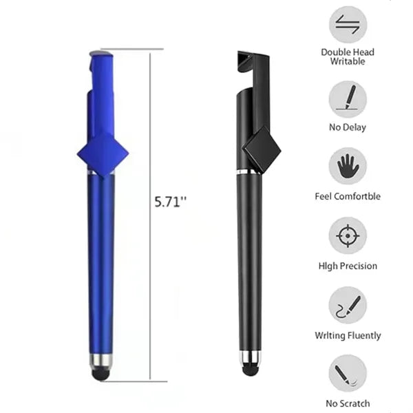 3-in-1 Qr Code Capacitive Stylus Ballpoint Pen w/Phone Stand