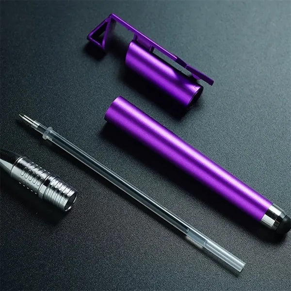 3-in-1 Qr Code Capacitive Stylus Ballpoint Pen w/Phone Stand