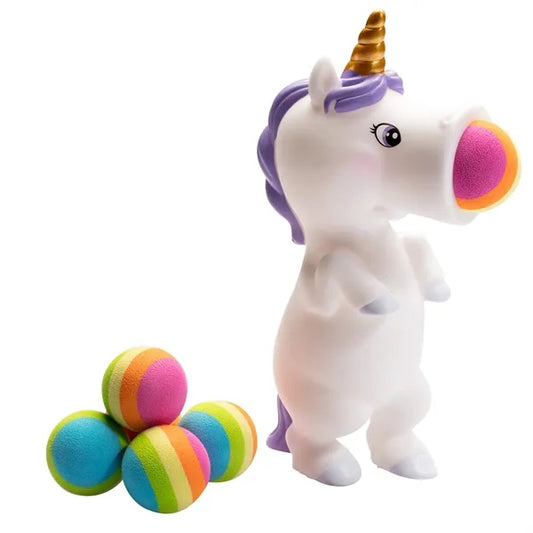White Unicorn Popper Toy