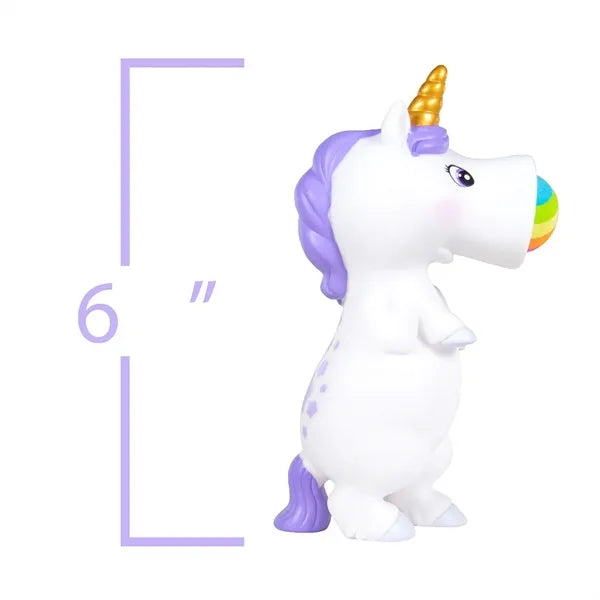 White Unicorn Popper Toy