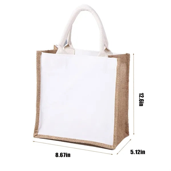 Jute Burlap Tote Bags With Handles