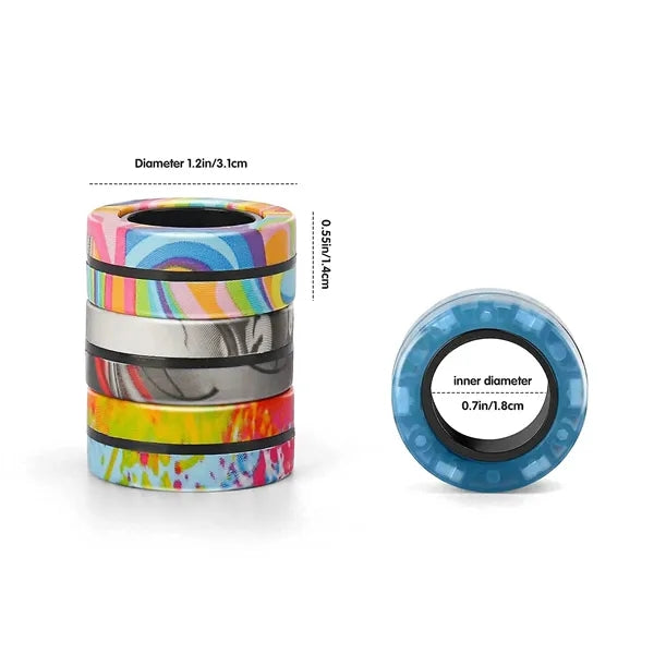 Magnetic Rings Fidget Toy Set