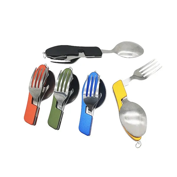 Outdoor Portable Stainless Steel 3-in-1 Foldable Knife