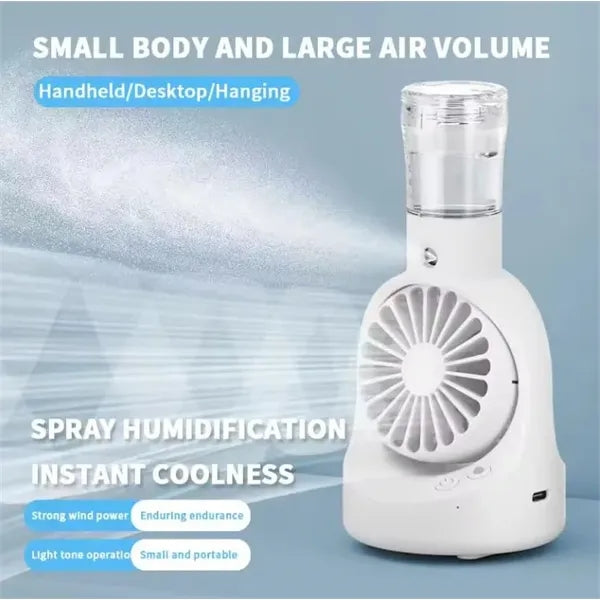 Portable Desk Water Mist Spray Fan