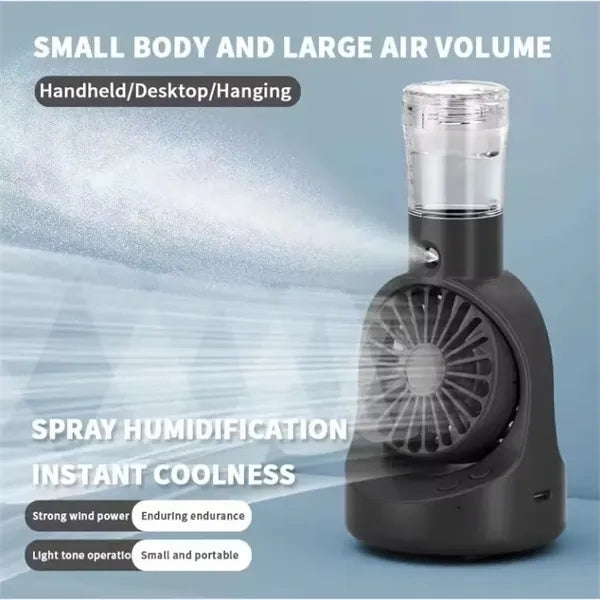 Portable Desk Water Mist Spray Fan