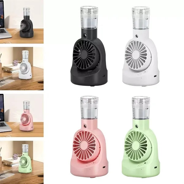 Personal Cooling Table Misting Spray Fan