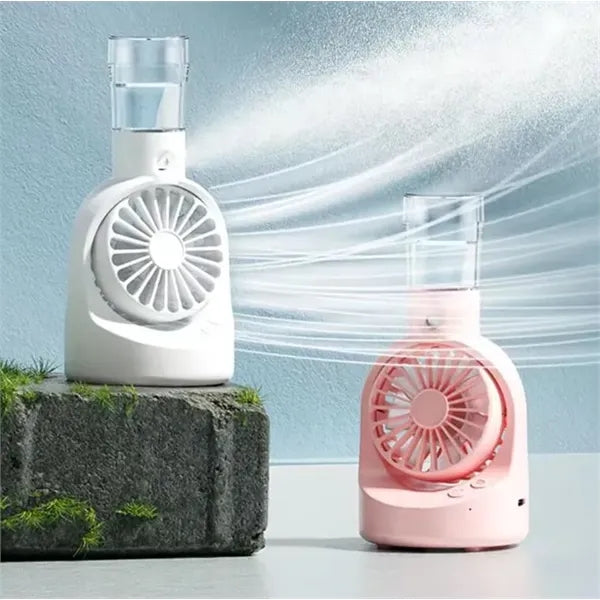 Personal Cooling Table Misting Spray Fan