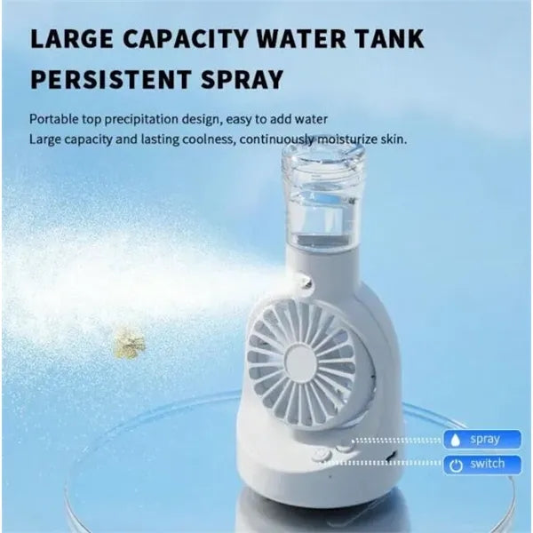 Personal Cooling Table Misting Spray Fan
