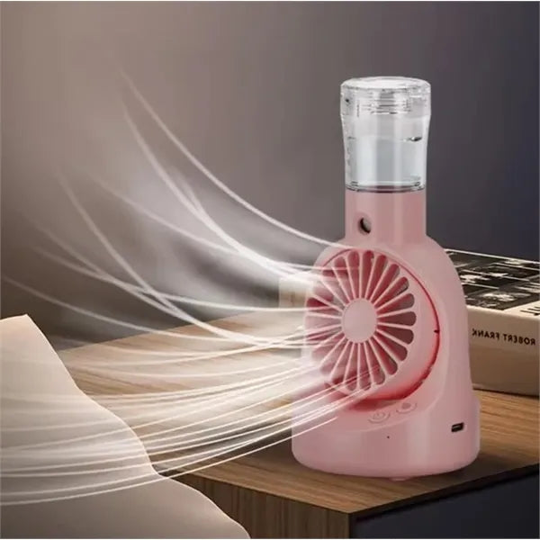 Handheld Mini Desktop Misting Spray Fan