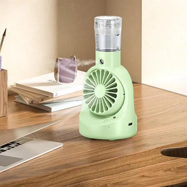 Handheld Mini Desktop Misting Spray Fan