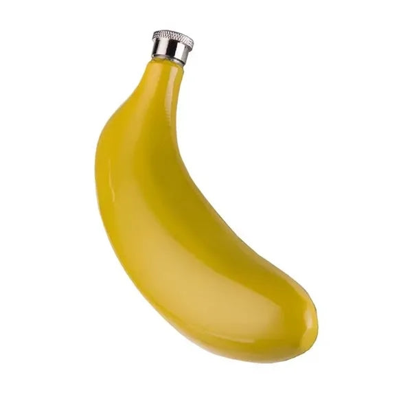 Stainless Steel Banana Shaped Flask With Funnel