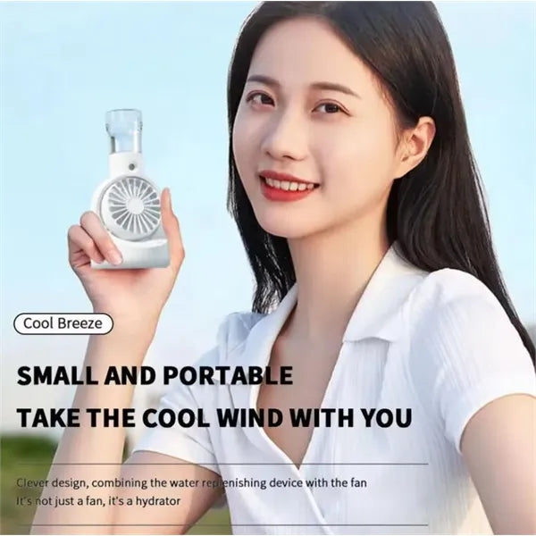 Portable Handheld Desk Misting Spray Fan
