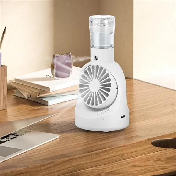 Portable Handheld Desk Misting Spray Fan