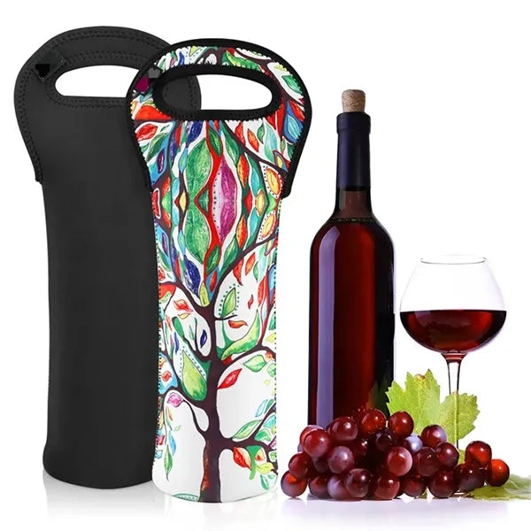 Sublimated Neoprene Wine Carrier Holder