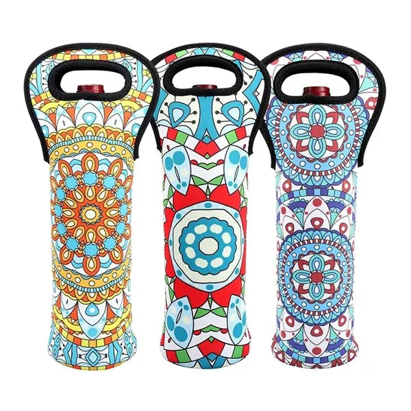 Sublimated Neoprene Wine Carrier Holder