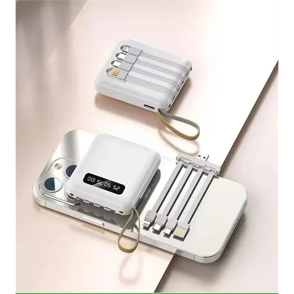 Portable Charger with Built-in Cable Cell Phone Power Bank