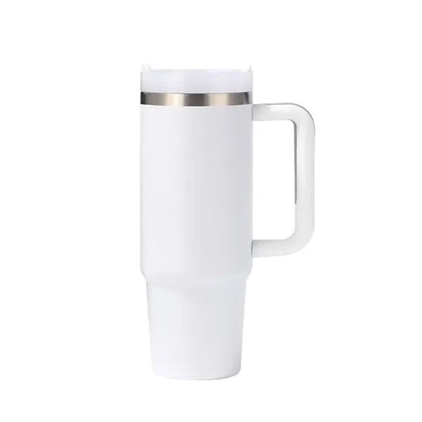 30oz Tumbler with Handle and Straw