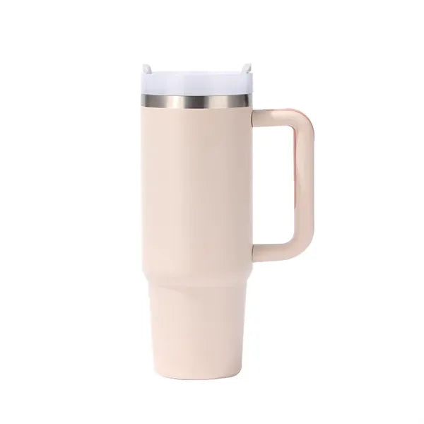 30oz Tumbler with Handle and Straw