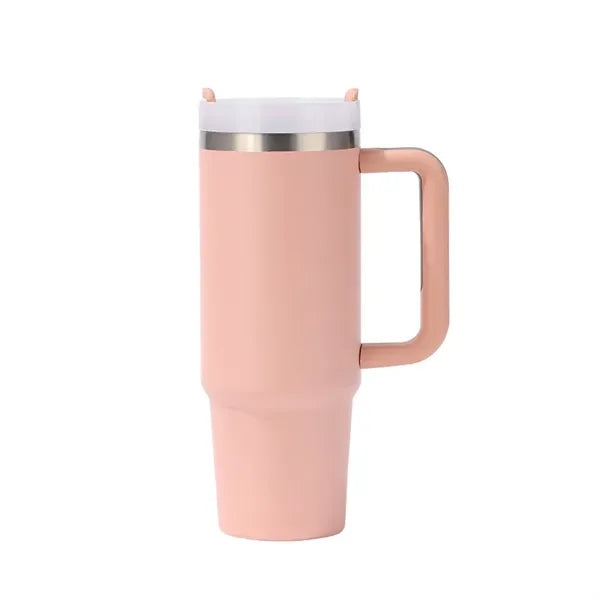 30oz Tumbler with Handle and Straw