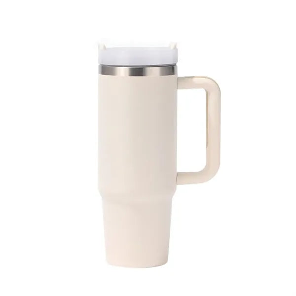 30oz Tumbler with Handle and Straw