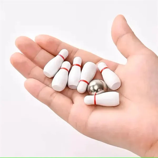 Mini Bowling Game Set Office Stress Relief Gadgets Toy