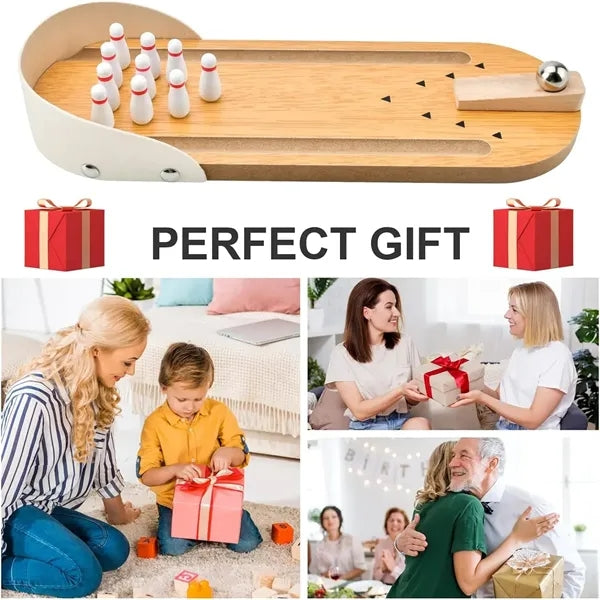Mini Bowling Game Set Office Stress Relief Gadgets Toy