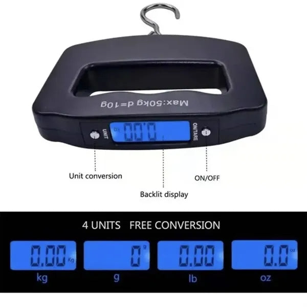 Portable Luggage Scale LCD Electronic Travel Digital Weighs