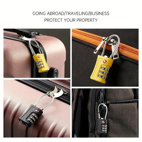 TSA 3-Bit Code Travel Luggage Suitcase Anti-theft Padlock
