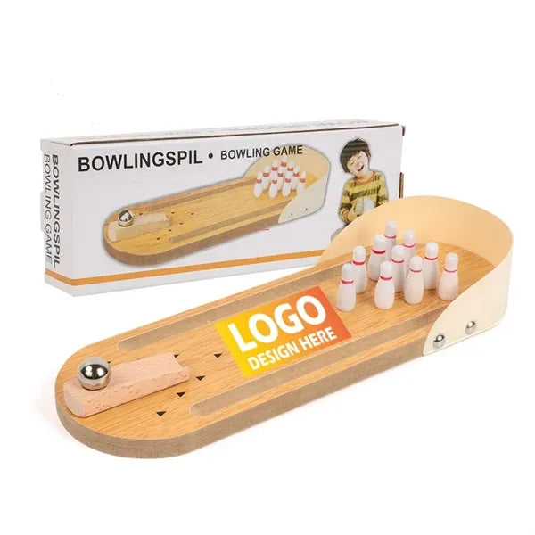 Desktop Wooden Bowling Game Set