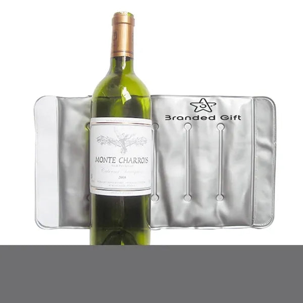 PVC Wine Bottle Ice Cooler Bag with Cool Gel