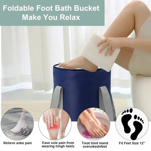 30L Collapsible Foot Soaking Bag with Handle