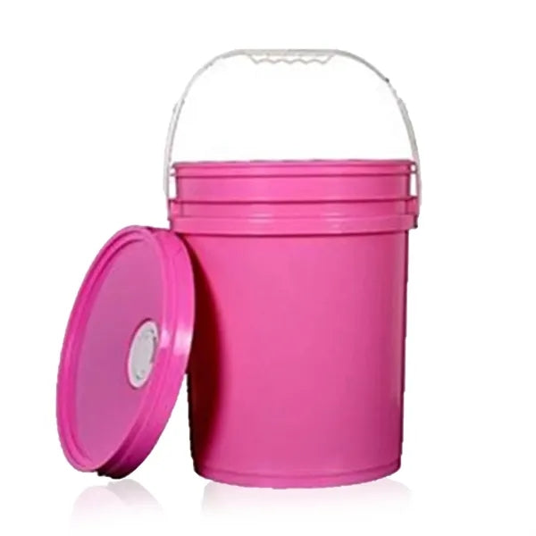 5 Gallon Plastic Bucket with Handle, Mini Storage Bucket