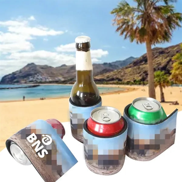 Full Color Slap Can Holder