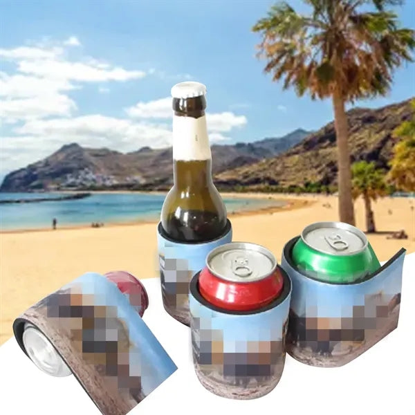 Full Color Slap Can Holder