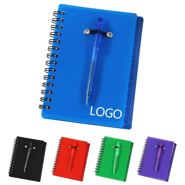 Spiral Looseleaf Notebook with Pen and Sticky Notes