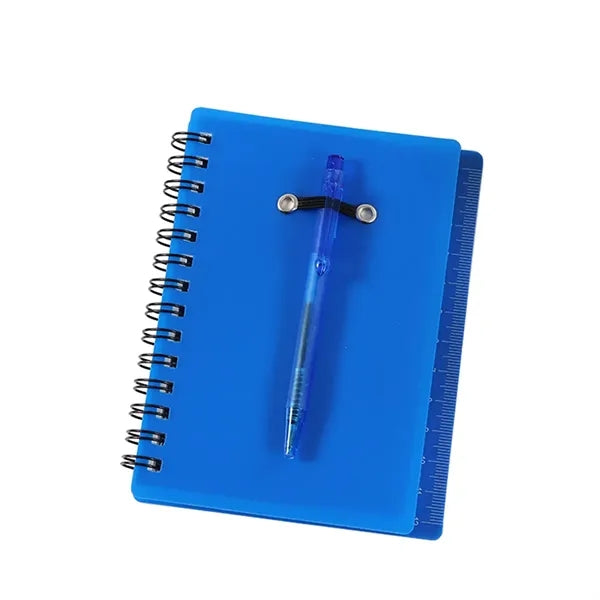 Spiral Looseleaf Notebook with Pen and Sticky Notes