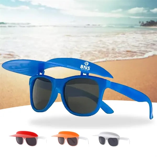 Snap-on Visor Outdoor Sunglasses with Sun Hat