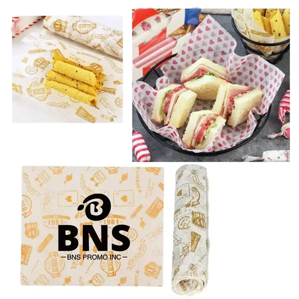 Wax Paper Sandwich Wrapper Oil-proof Packaging Papers