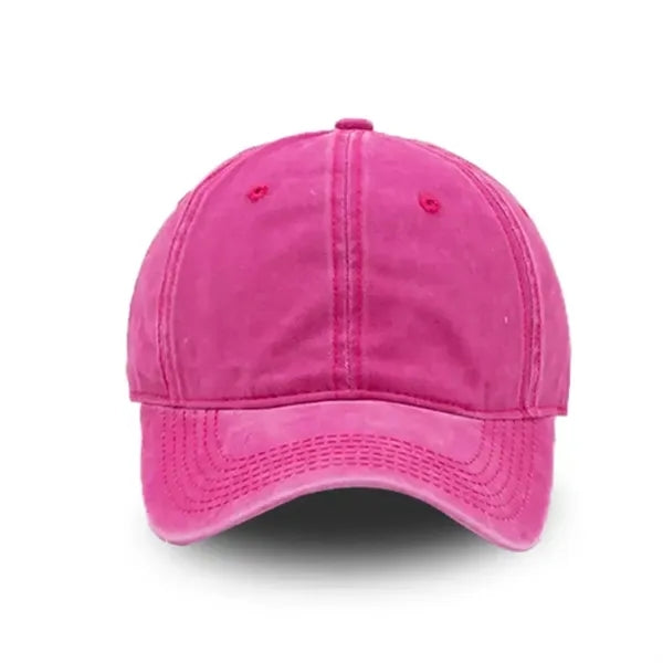 Vintage Washed Distressed Cotton Adjustable Unisex Dad-Cap